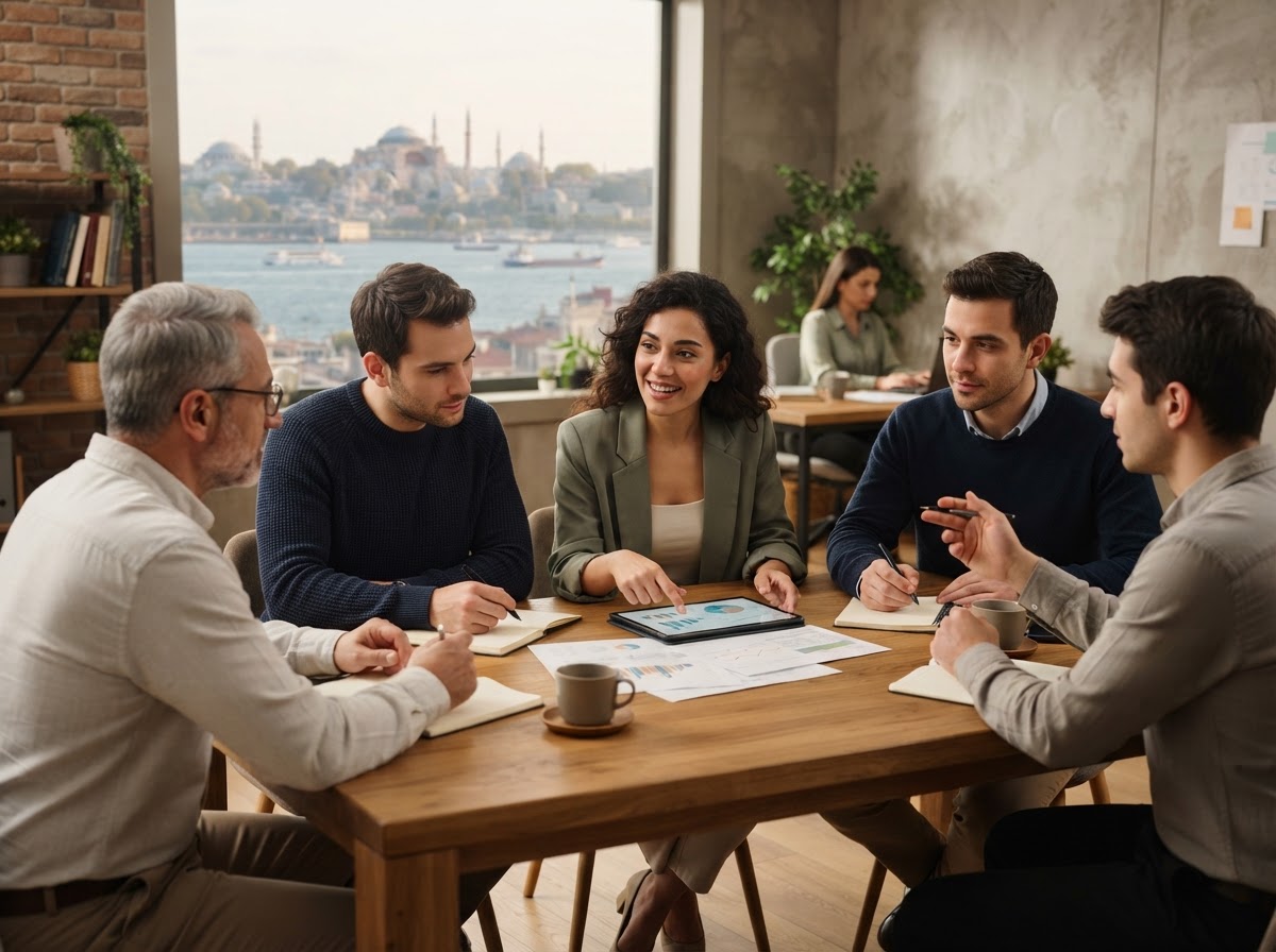 Avera Capital ekibi veri analizi sürecini incelerken